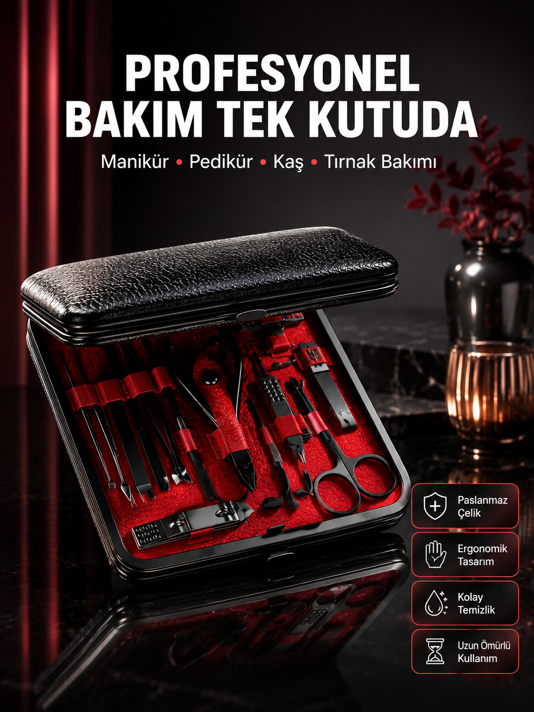 Siyah Kaymaz Teknolojili El ve Ayak Bakım Seti Yeni Nesil - Lisinya Siyah Kaymaz Teknolojili El ve Ayak Bakım Seti Yeni Nesil - Lisinya