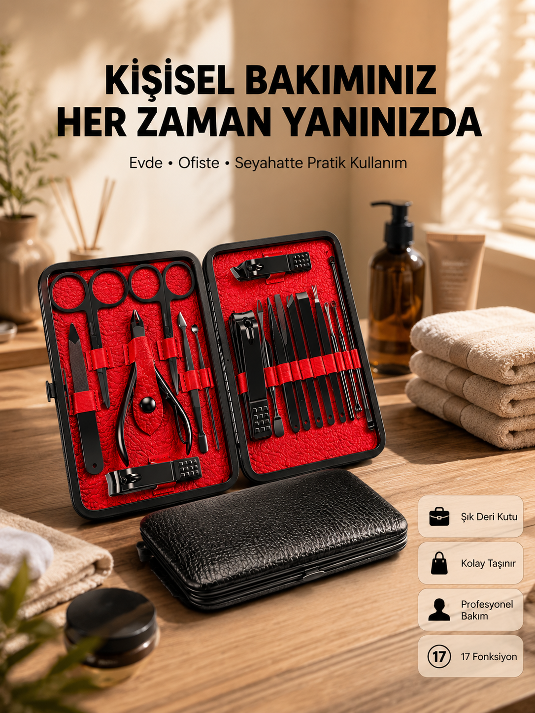 Profesyonel Paslanmaz Çelik Manikür & Pedikür Seti Yeni Nesil - Lisinya Profesyonel Paslanmaz Çelik Manikür & Pedikür Seti Yeni Nesil - Lisinya