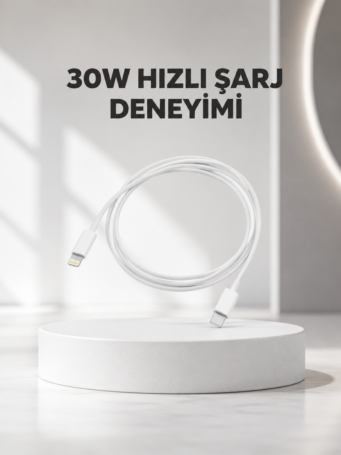 Yüksek Saflıkta Bakır Çekirdekli 30W Hızlı Şarj Kablosu - Lisinya Yüksek Saflıkta Bakır Çekirdekli 30W Hızlı Şarj Kablosu - Lisinya