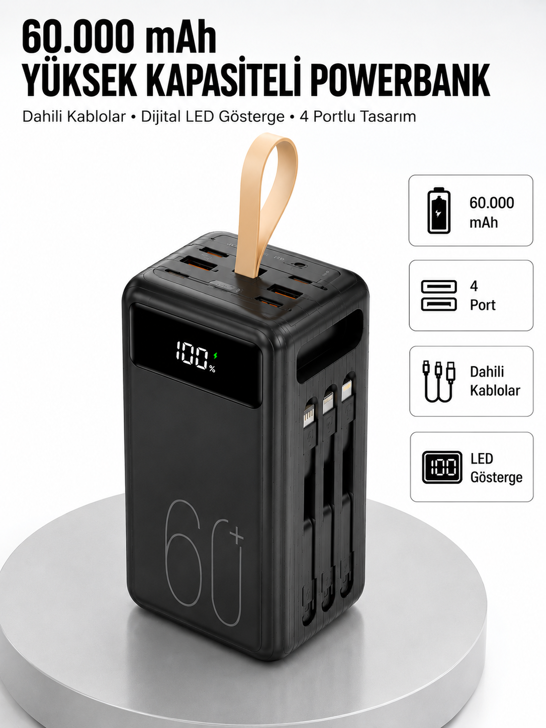 Güvenlik Korumalı Hızlı Şarj Özellikli Powerbank Yeni Nesil - Lisinya