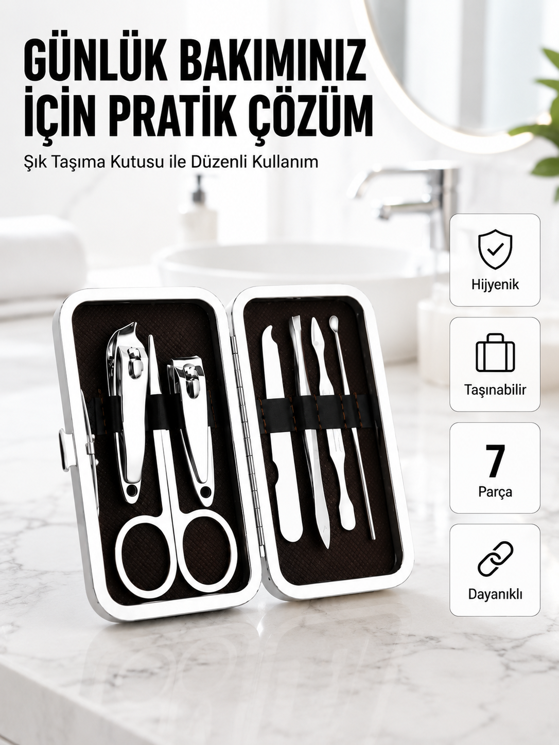 Taşınabilir Çantalı Çok Fonksiyonlu Bakım Seti - Lisinya Taşınabilir Çantalı Çok Fonksiyonlu Bakım Seti - Lisinya