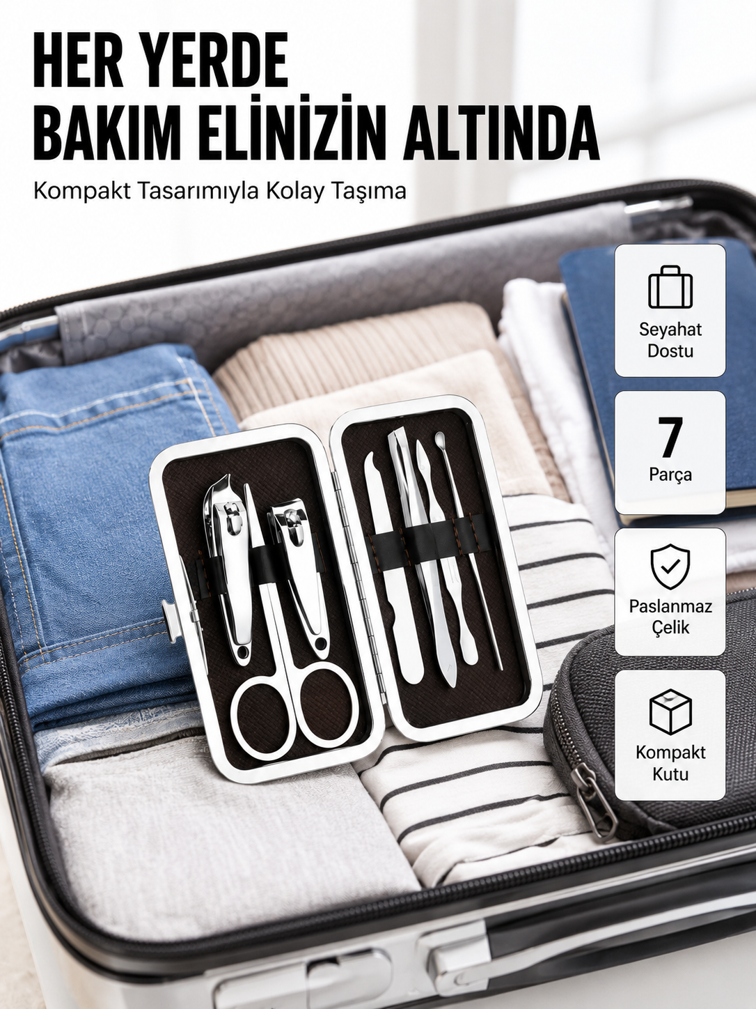 Kompakt Tasarımlı El ve Ayak Bakım Seti - Lisinya