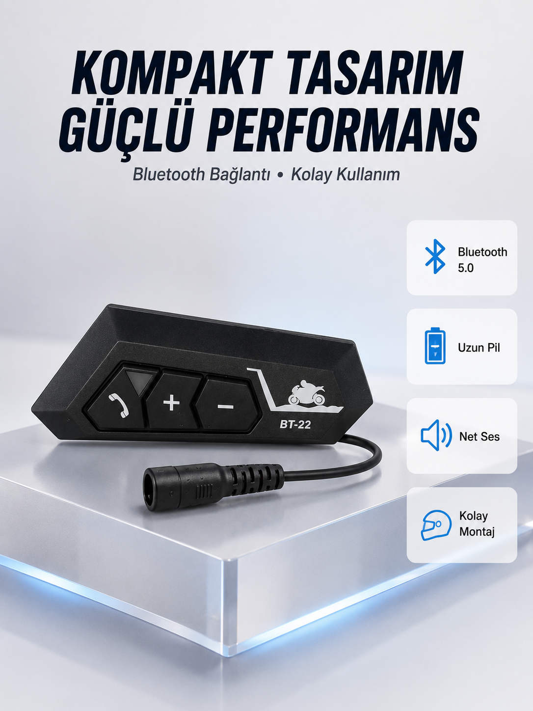 BT22 Motosiklet Kask İçi Bluetooth Kulaklık İnterkom Destekli Yeni Nesil - Lisinya BT22 Motosiklet Kask İçi Bluetooth Kulaklık İnterkom Destekli Yeni Nesil - Lisinya