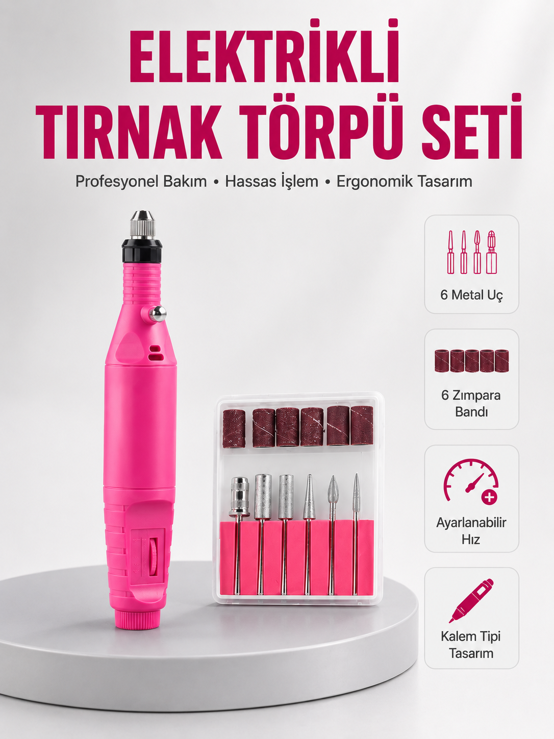 Ayarlanabilir Hızlı Tırnak Bakım Makinesi Yeni Nesil - Lisinya