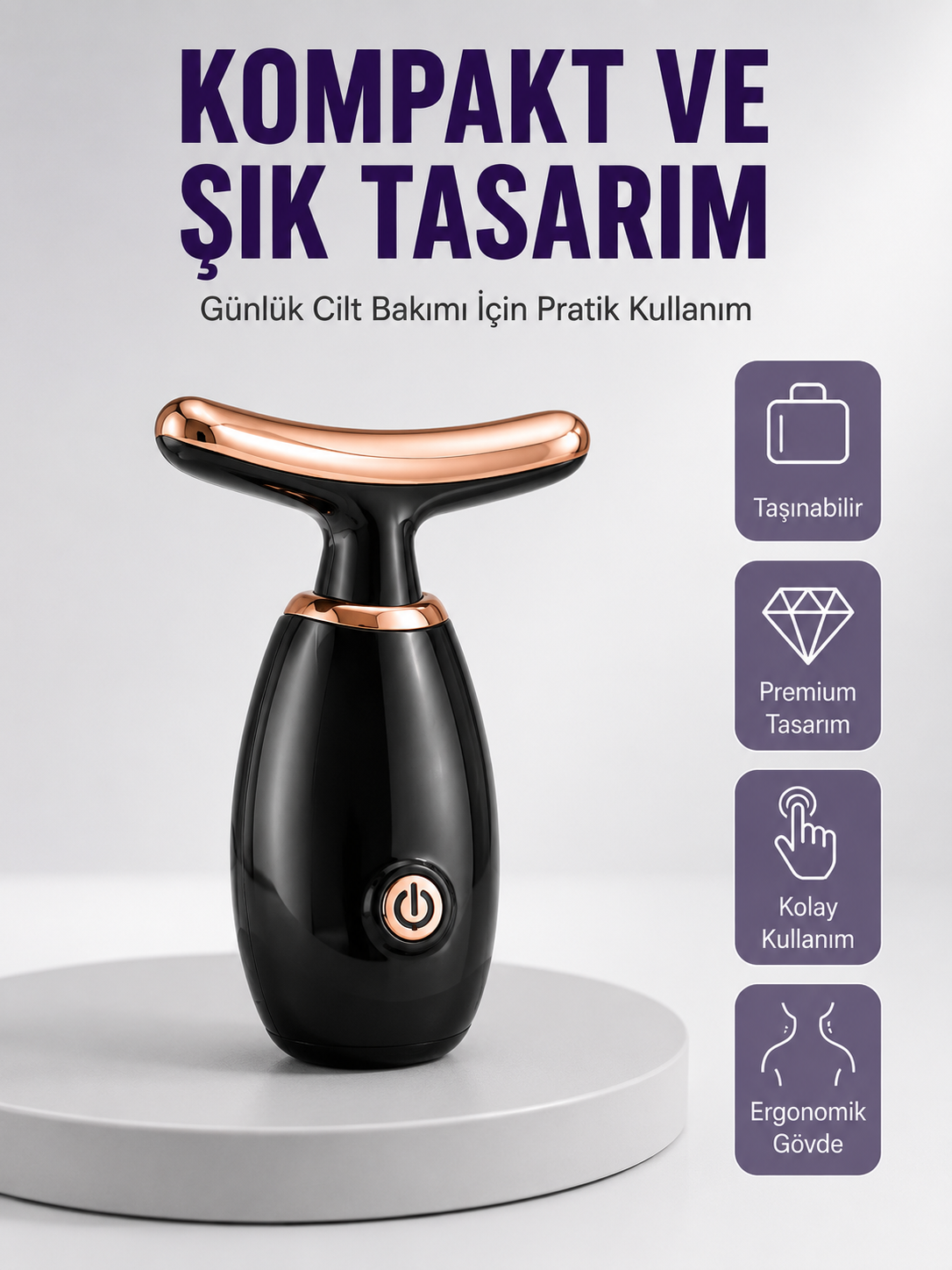 Serum Emilimini Artıran Yüz Masaj Cihazı Yeni Nesil - Lisinya