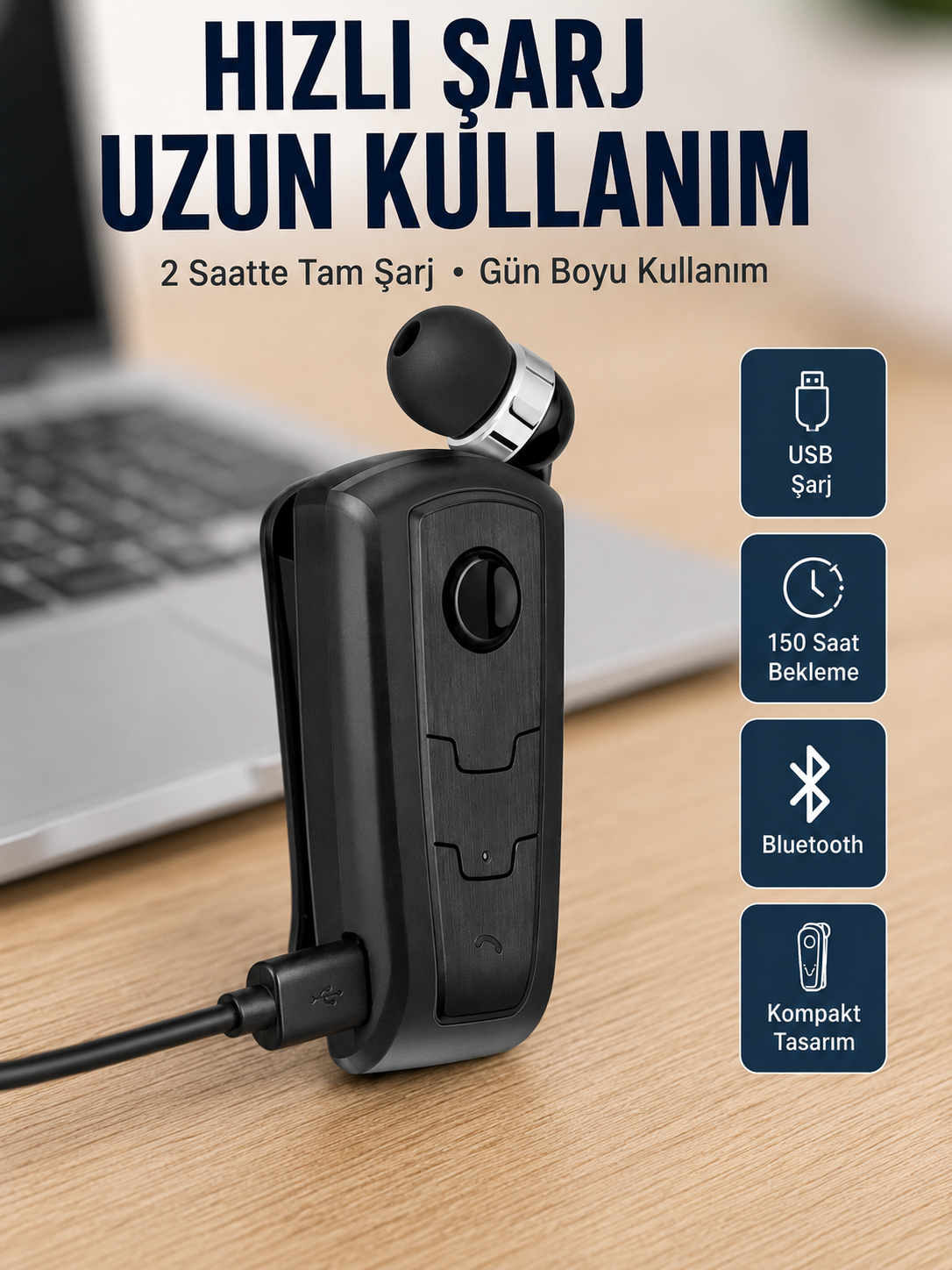 Titreşimli Bluetooth Kulaklık Fineblue F910 Uzun Pil Ömrü Yeni Nesil - Lisinya