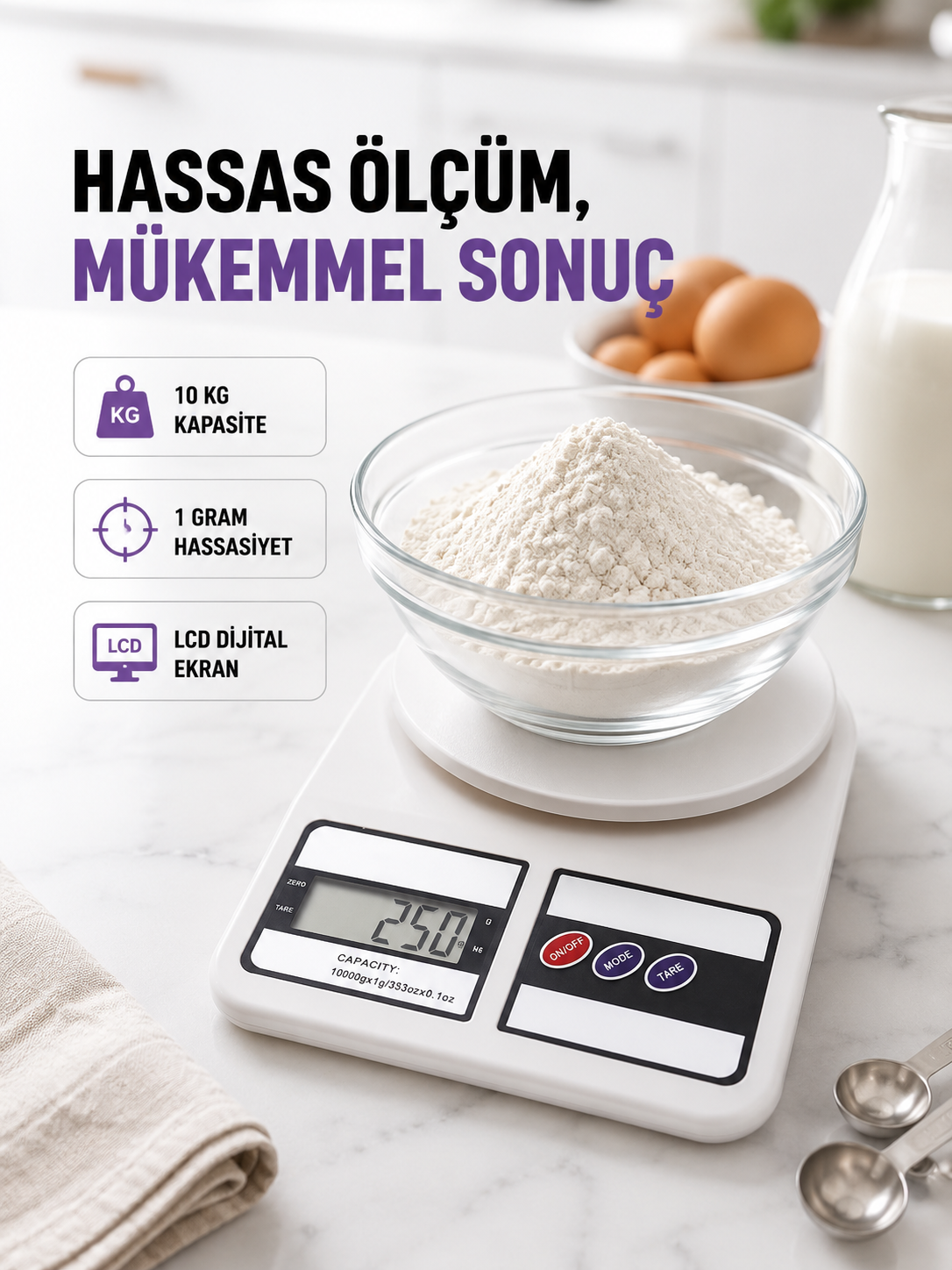 Taşınabilir Dijital Terazi – Çift Ölçü Birimi Destekli - Lisinya Taşınabilir Dijital Terazi – Çift Ölçü Birimi Destekli - Lisinya