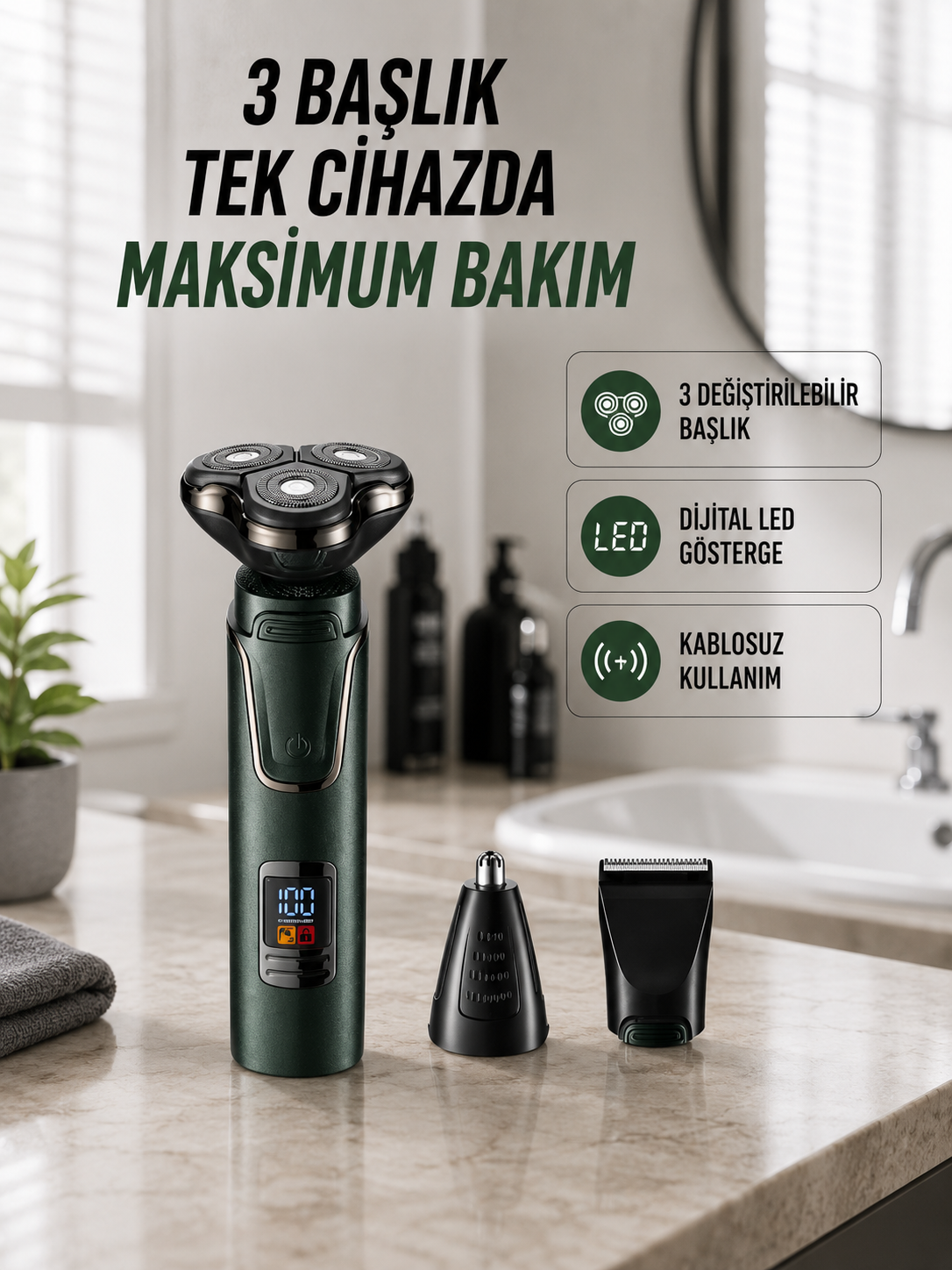 Kuru Kullanıma Uygun Erkek Tıraş Makinesi - Lisinya Kuru Kullanıma Uygun Erkek Tıraş Makinesi - Lisinya