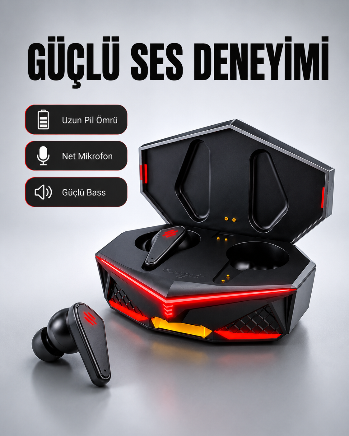 Led Işıklı Kablosuz Bluetooth 5.0 Kulaklık Yeni Nesil - Lisinya