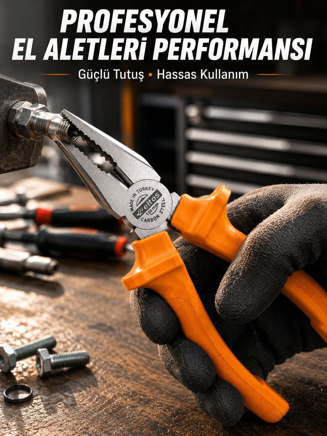 Ergonomik Saplı Hassas Kavrama Dövme Çelik Pense - Lisinya Ergonomik Saplı Hassas Kavrama Dövme Çelik Pense - Lisinya