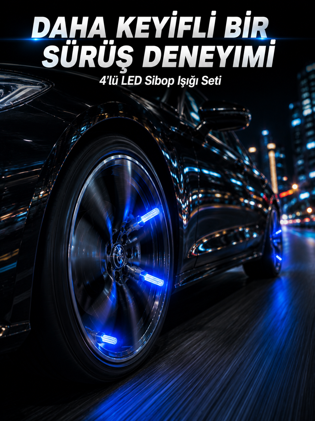 4'lü LED Sibop Işığı Hareket Sensörlü Araç Lastik Sibop Lambası - Lisinya 4'lü LED Sibop Işığı Hareket Sensörlü Araç Lastik Sibop Lambası - Lisinya