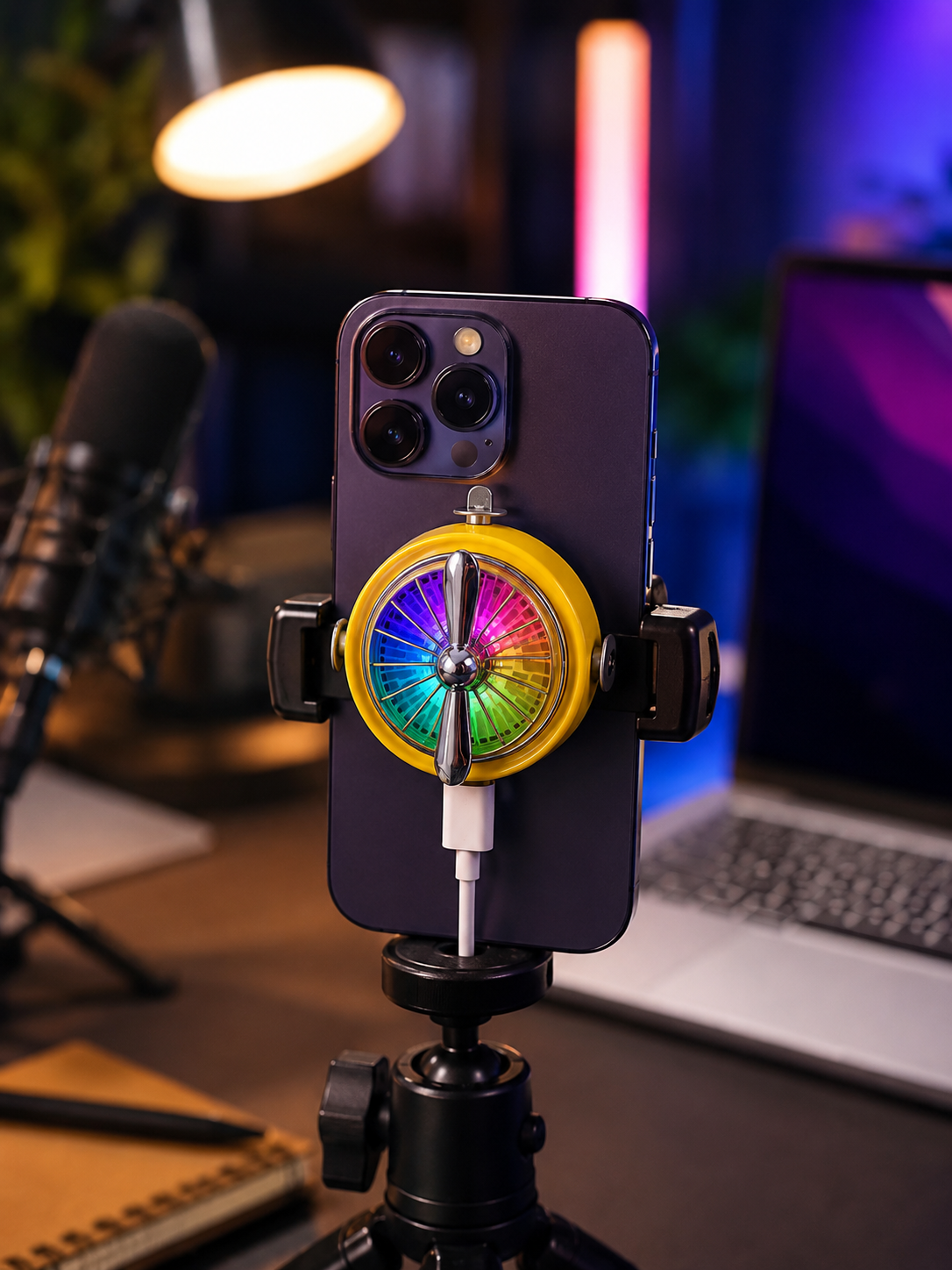 RGB Işıklı Manyetik Telefon Oyun Soğutucu Fan - Lisinya RGB Işıklı Manyetik Telefon Oyun Soğutucu Fan - Lisinya