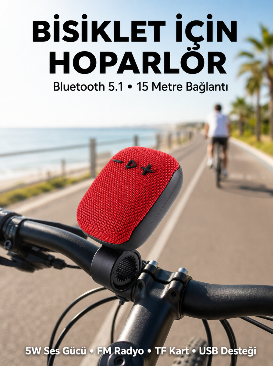 Taşınabilir Bluetooth Hoparlör Suya Dayanıklı Kumaş Kaplama - Lisinya Taşınabilir Bluetooth Hoparlör Suya Dayanıklı Kumaş Kaplama - Lisinya