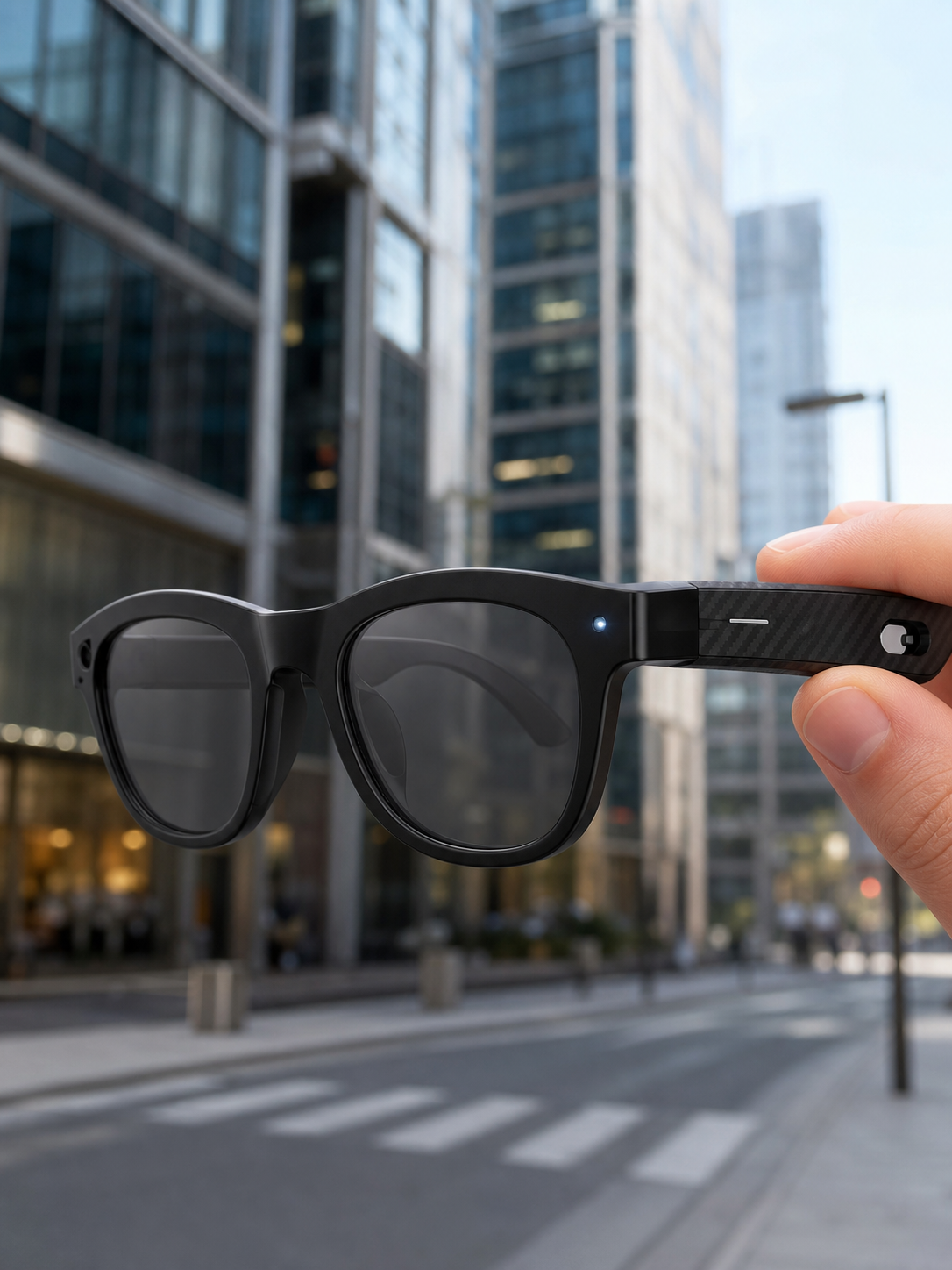 Yapay Zekâ Destekli Bluetooth Akıllı Gözlük Açık Kulak Ses Teknolojisi Müzik Dinleme ve Telefon Görüşmesi - Lisinya