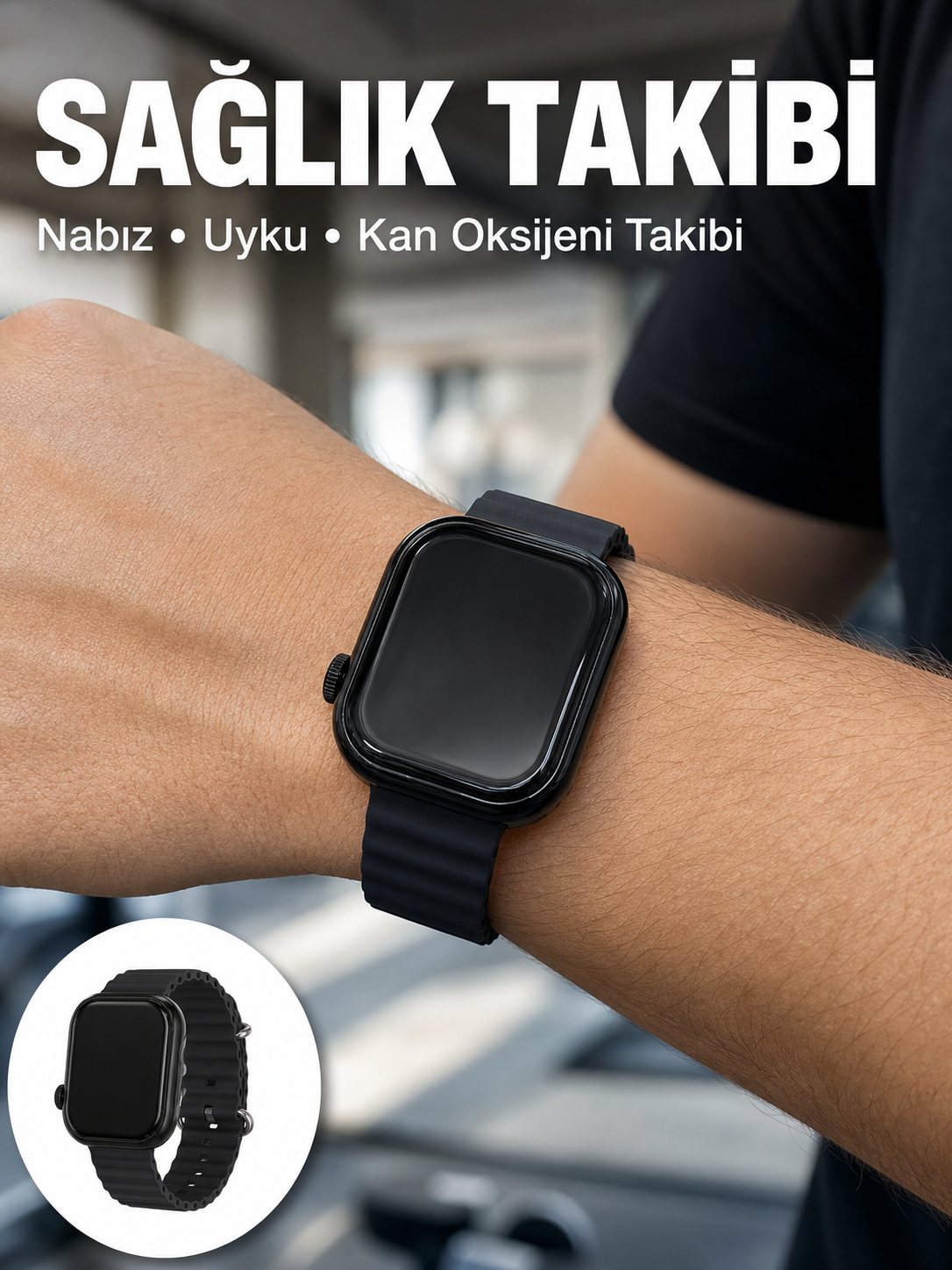 3 Kordonlu Akıllı Saat Bluetooth Arama ve Akıllı Bildirim Destekli - Lisinya