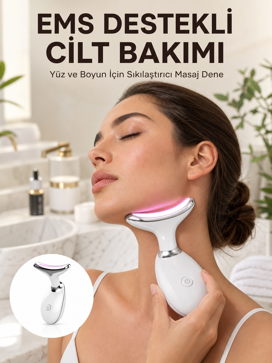 Cilt Yenileyici Şarjlı Güzellik Aleti – Pozitif/Negatif İyon, Titreşimli Masaj ve Kırmızı-Mavi-Yeşil Işıkla Yeni Nesil - Lisinya Cilt Yenileyici Şarjlı Güzellik Aleti – Pozitif/Negatif İyon, Titreşimli Masaj ve Kırmızı-Mavi-Yeşil Işıkla Yeni Nesil - Lisinya