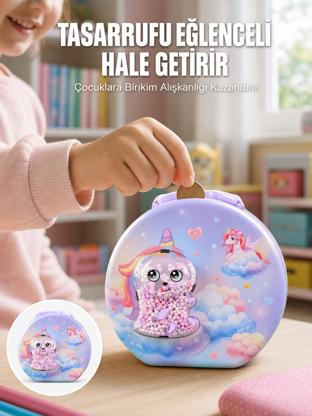 Metal Çocuk Para Kasası Ayarlanabilir Şifreli Kilitli - Lisinya Metal Çocuk Para Kasası Ayarlanabilir Şifreli Kilitli - Lisinya