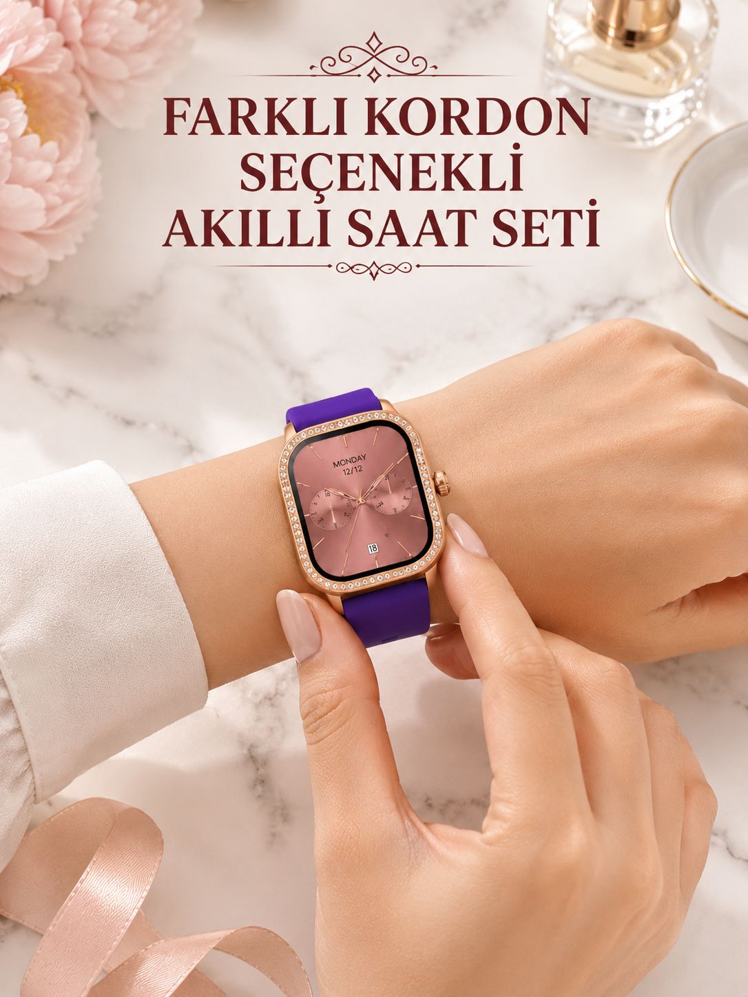 Aktivite ve Uyku Takipli Kadın Akıllı Saat - Lisinya Aktivite ve Uyku Takipli Kadın Akıllı Saat - Lisinya