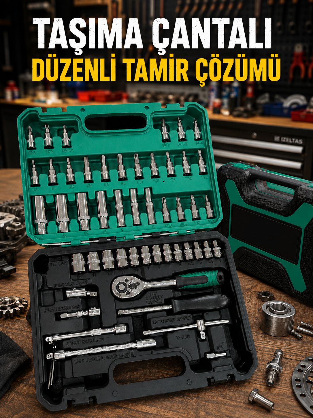 53 Parça Çok Amaçlı Lokma Anahtar Seti - Lisinya 53 Parça Çok Amaçlı Lokma Anahtar Seti - Lisinya