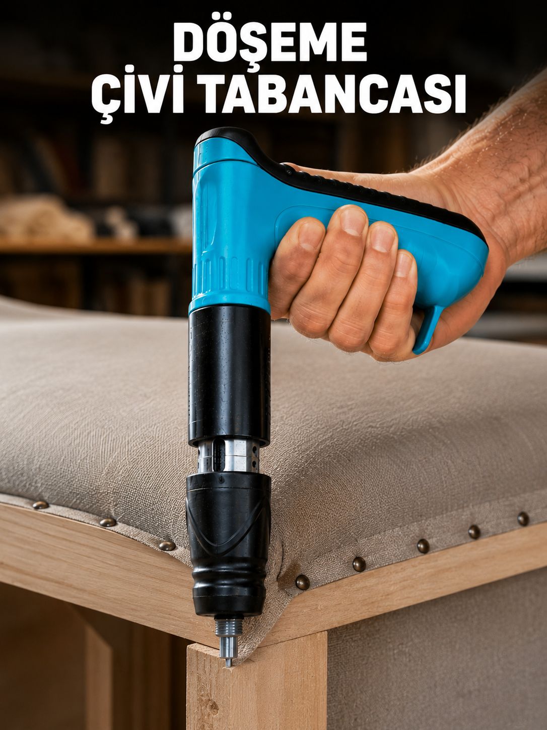Ergonomik Saplı Çivi Tabancası Mobilya ve Ahşap Montaj El Aleti - Lisinya