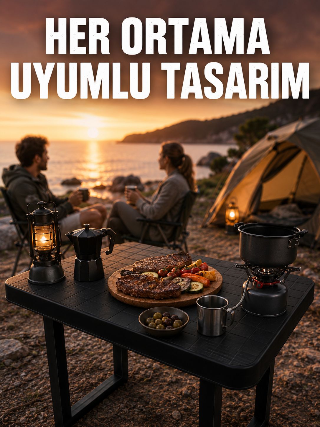Çok Amaçlı Katlanır Kamp Masası Dayanıklı Piknik Balkon Bahçe Masası - Lisinya Çok Amaçlı Katlanır Kamp Masası Dayanıklı Piknik Balkon Bahçe Masası - Lisinya