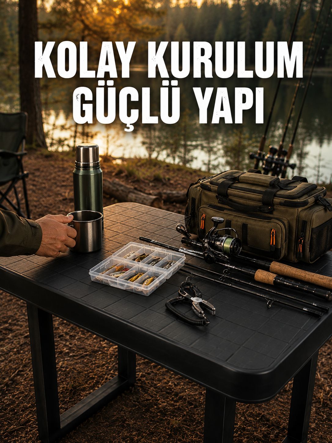 Pratik Katlanabilir Masa Kamp Piknik Bahçe ve Karavan Kullanımına Uygun - Lisinya Pratik Katlanabilir Masa Kamp Piknik Bahçe ve Karavan Kullanımına Uygun - Lisinya