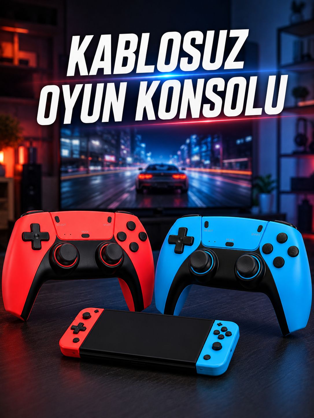 Kablosuz Oyun Konsolu HDMI Çıkışlı Çift Kontrolcülü Retro Oyun Seti - Lisinya Kablosuz Oyun Konsolu HDMI Çıkışlı Çift Kontrolcülü Retro Oyun Seti - Lisinya