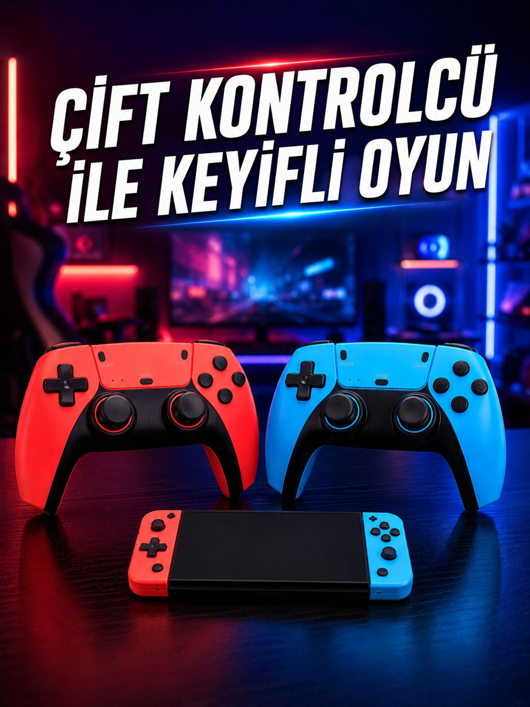 Oyun Konsolu Kablosuz Kontrolcülü Retro Oyun Eğlence Sistemi - Lisinya Oyun Konsolu Kablosuz Kontrolcülü Retro Oyun Eğlence Sistemi - Lisinya