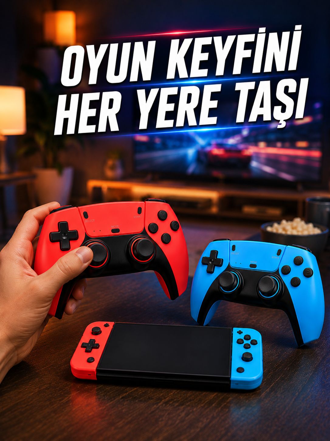 Mini Oyun Konsolu Çift Kablosuz Kontrolcü HDMI Bağlantılı Oyun Cihazı - Lisinya Mini Oyun Konsolu Çift Kablosuz Kontrolcü HDMI Bağlantılı Oyun Cihazı - Lisinya