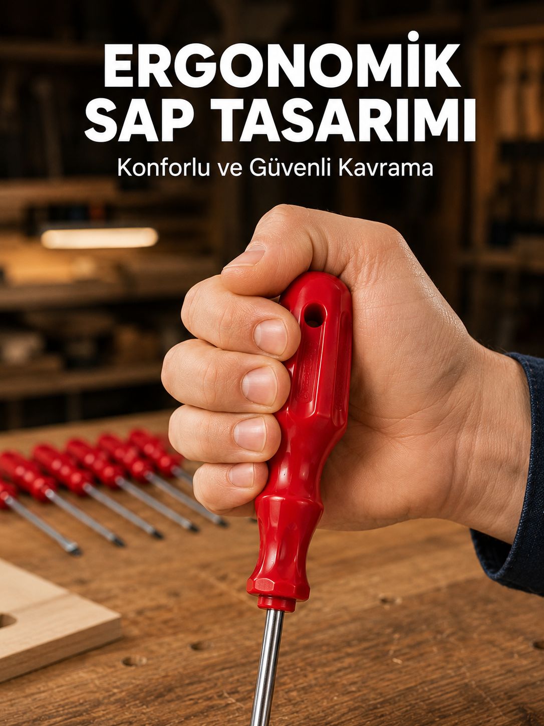 Çelik 7'li Tornavida Seti Ergonomik Sap Profesyonel Kullanım - Lisinya