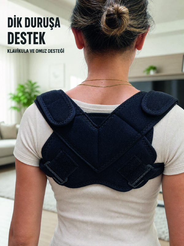 Klavikula Destekleyici Bandaj Ayarlanabilir Omuz ve Sırt Duruş Desteği - Lisinya Klavikula Destekleyici Bandaj Ayarlanabilir Omuz ve Sırt Duruş Desteği - Lisinya