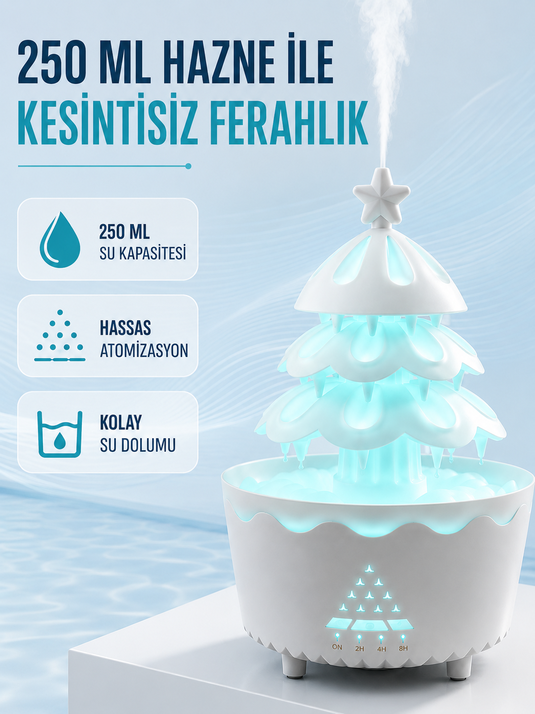 Şans Ağacı LED Işıklı Ultrasonik Buhar Makinesi Esansiyel Yağ Aroma Yayıcı - Lisinya Şans Ağacı LED Işıklı Ultrasonik Buhar Makinesi Esansiyel Yağ Aroma Yayıcı - Lisinya