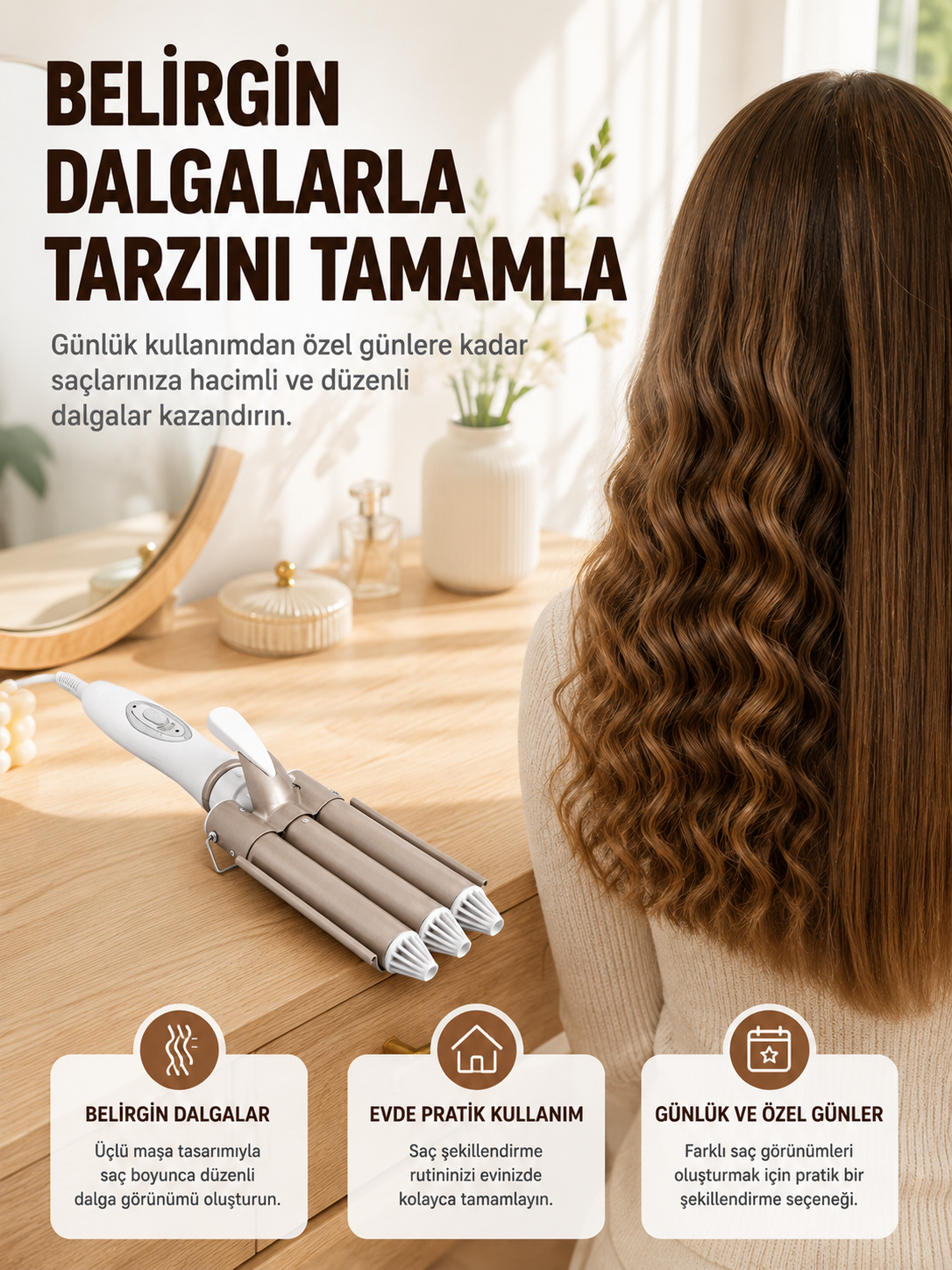 Profesyonel Kullanıma Uygun Bukle Maşası Yeni Nesil - Lisinya Profesyonel Kullanıma Uygun Bukle Maşası Yeni Nesil - Lisinya