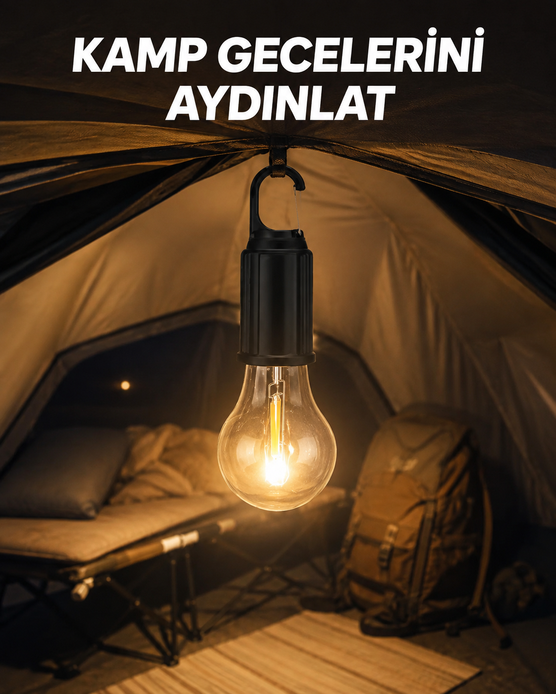 Type-C Şarjlı LED Kamp Lambası – Uzun Ömürlü Pil ve Yüksek Parlaklık - Lisinya Type-C Şarjlı LED Kamp Lambası – Uzun Ömürlü Pil ve Yüksek Parlaklık - Lisinya