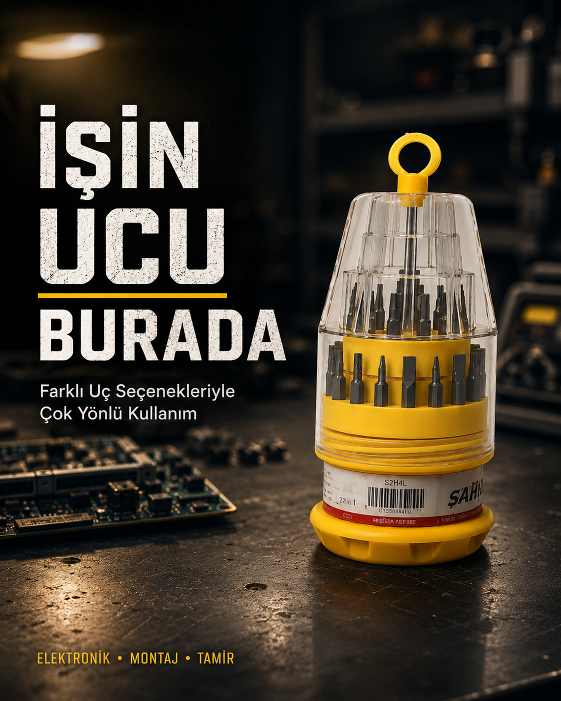 Ateşe Dayanıklı Tornavida Seti Elektronik Tamir İçin Çok Uçlu - Lisinya