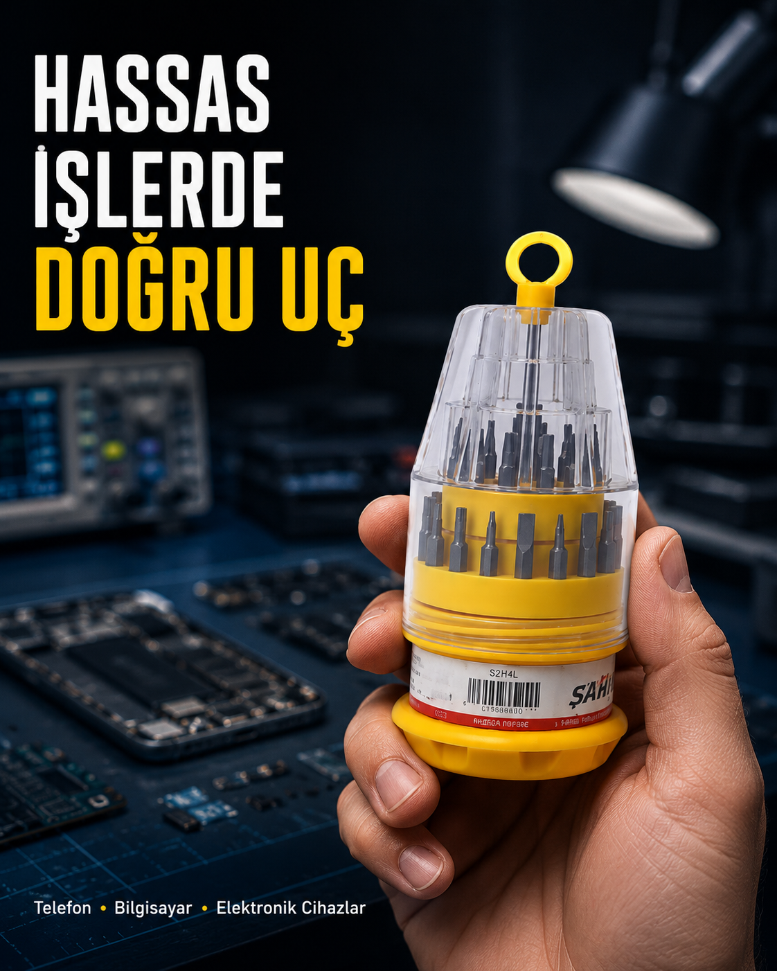 Kompakt Tornavida Seti Elektronik Cihaz Tamiri İçin - Lisinya Kompakt Tornavida Seti Elektronik Cihaz Tamiri İçin - Lisinya