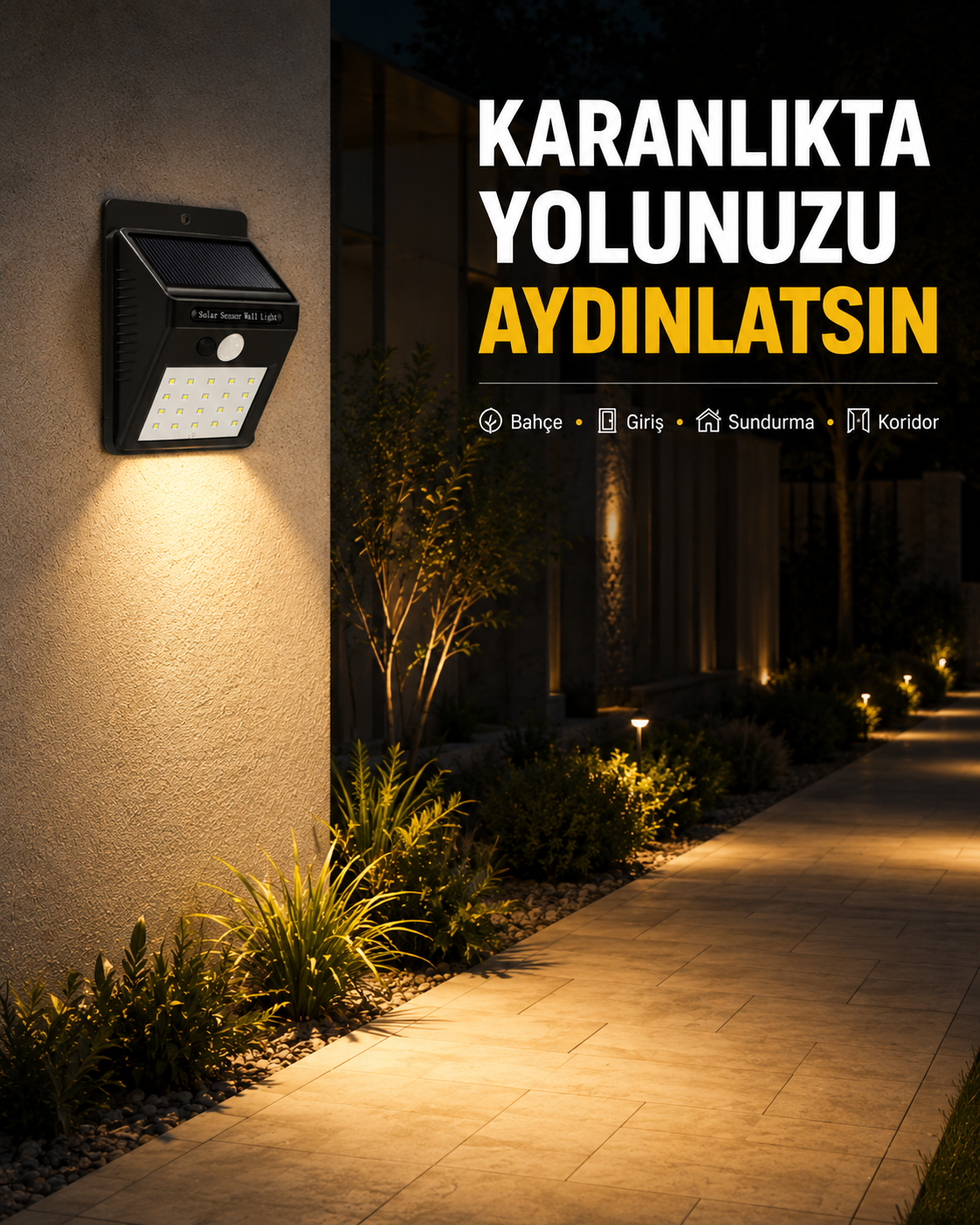 Enerji Tasarruflu ve Otomatik Sensörlü LED Güneş Işığı – Dış Mekan Uyumlu - Lisinya Enerji Tasarruflu ve Otomatik Sensörlü LED Güneş Işığı – Dış Mekan Uyumlu - Lisinya