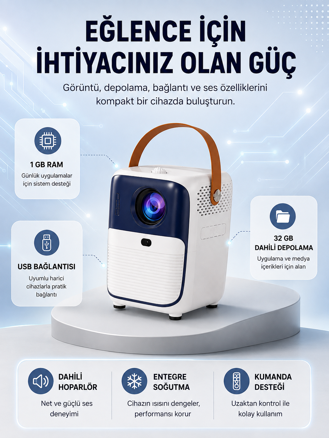 Ultra HD Android TV Kutusu 1920x1080 32GB Depolama Hoparlör USB Fanlı Yeni Nesil - Lisinya