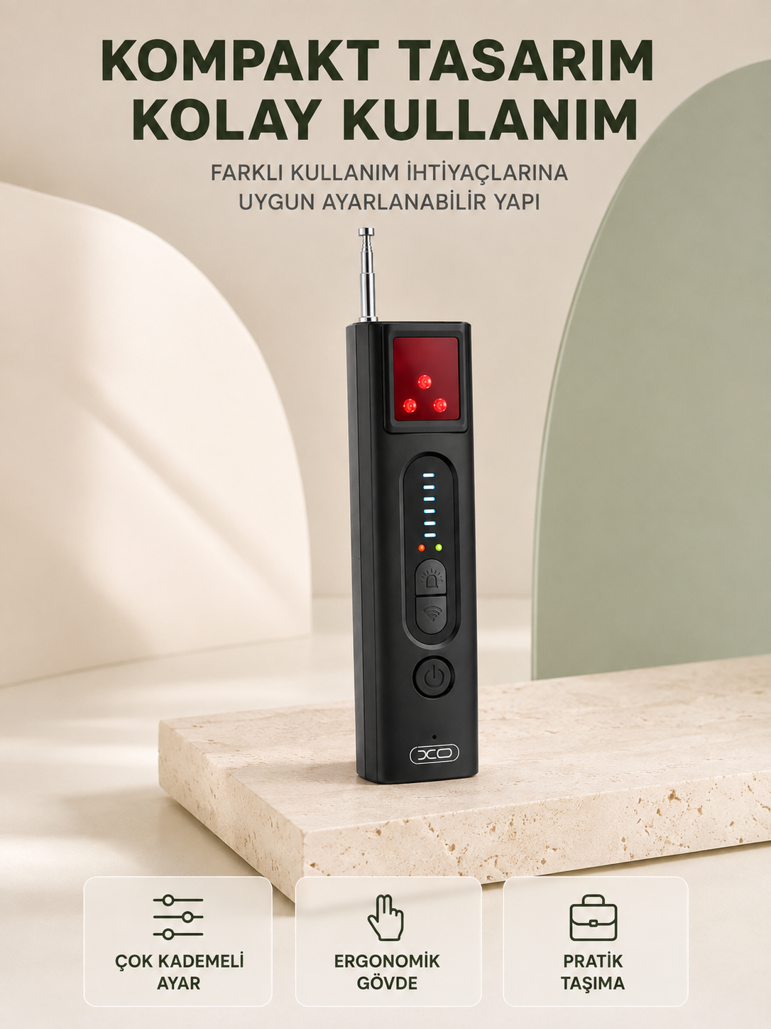 Elektronik Kontrol Cihazı Işıklı Göstergeli Hassasiyet Ayarlı Taşınabilir Model - Lisinya Elektronik Kontrol Cihazı Işıklı Göstergeli Hassasiyet Ayarlı Taşınabilir Model - Lisinya