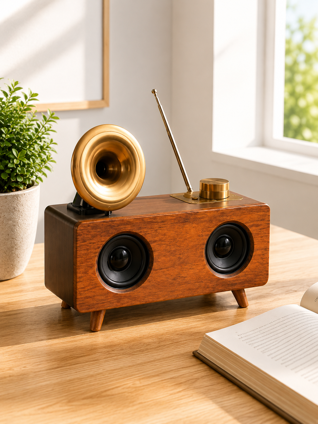Nostaljik Radyo Bluetooth Bağlantılı Şarjlı Yüksek Ses Kaliteli Yeni Nesil - Lisinya