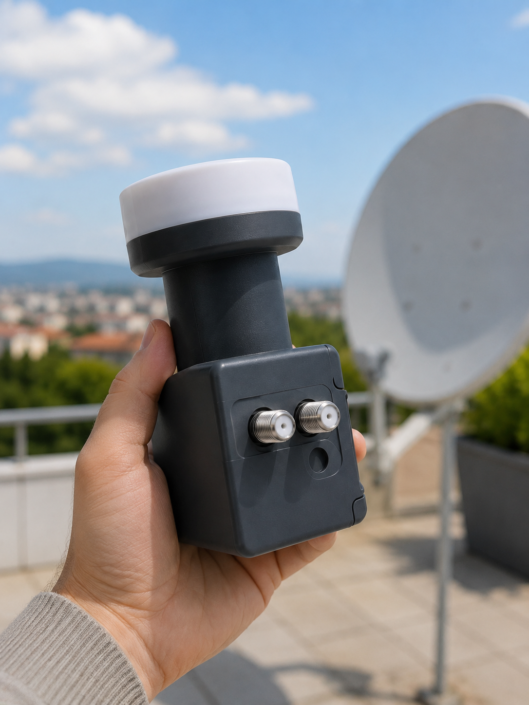 4K Ultra HD Twin LNB Çift Uydu Çıkışlı Ku Band Çanak Anten LNB 0.1 dB - Lisinya 4K Ultra HD Twin LNB Çift Uydu Çıkışlı Ku Band Çanak Anten LNB 0.1 dB - Lisinya