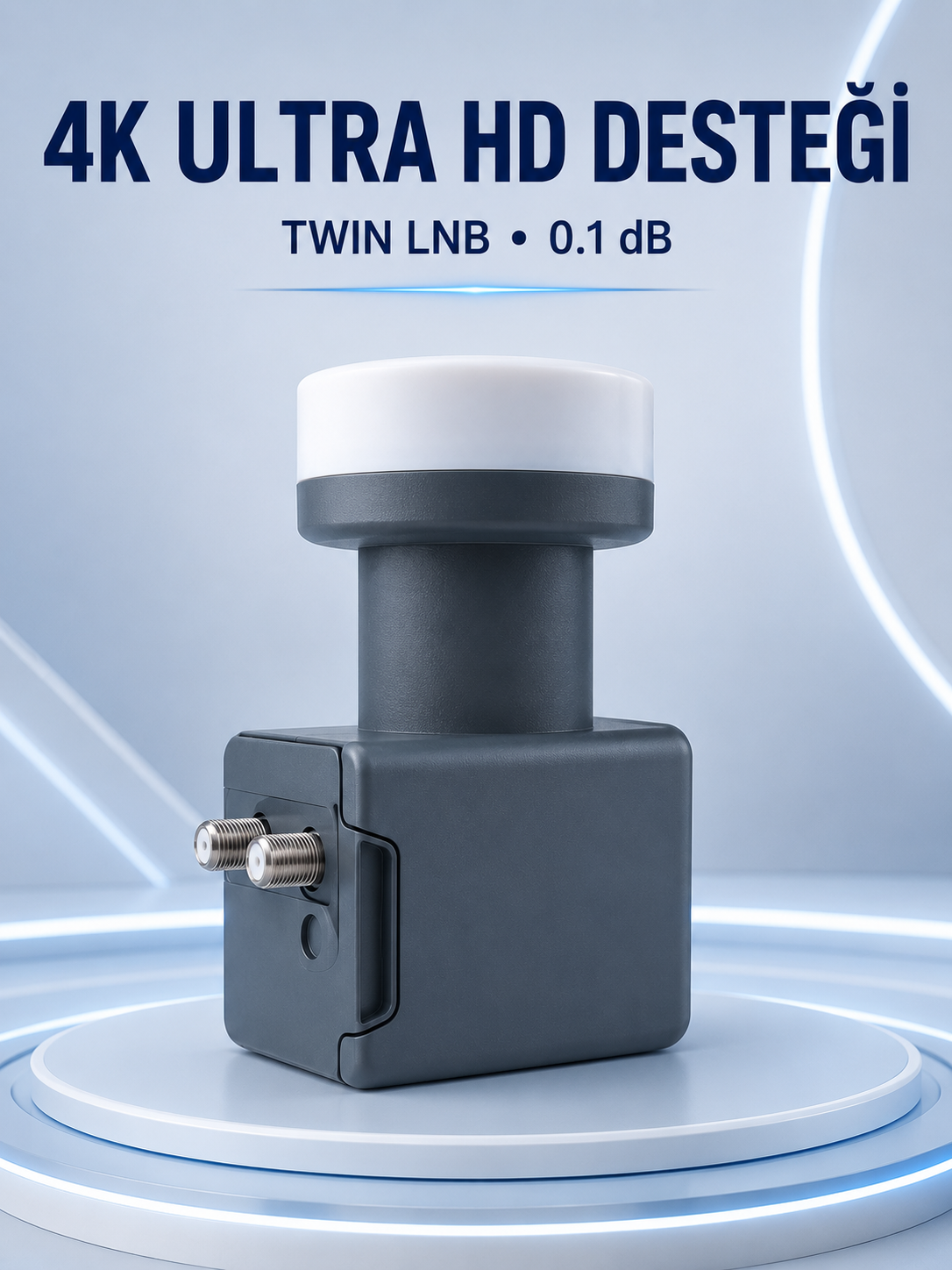 Uydu Anten LNB Twin Çıkışlı 0.1 dB Ku Band 4K Ultra HD Uyumlu - Lisinya Uydu Anten LNB Twin Çıkışlı 0.1 dB Ku Band 4K Ultra HD Uyumlu - Lisinya