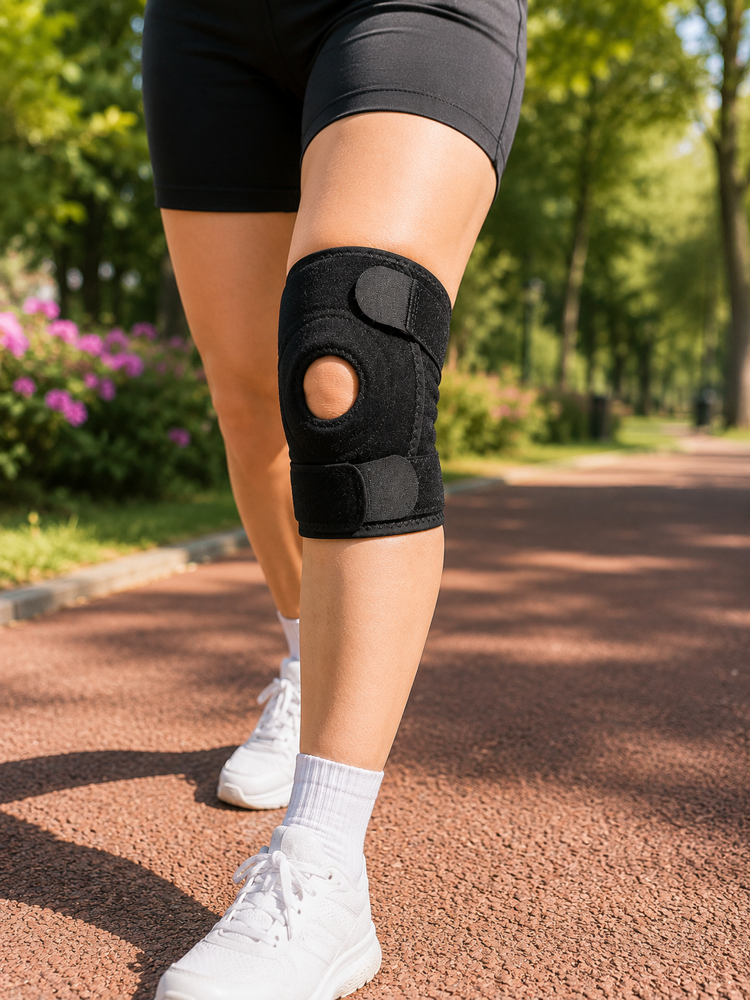 Açık Patella Dizlik Diz Kapağı Destekli Ayarlanabilir Cırtlı Sporcu Dizliği - Lisinya Açık Patella Dizlik Diz Kapağı Destekli Ayarlanabilir Cırtlı Sporcu Dizliği - Lisinya