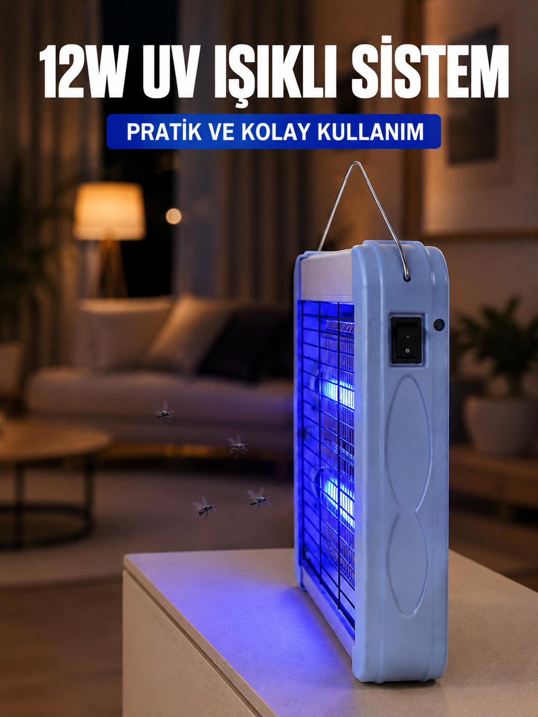 12W UV Böcek Öldürücü Lamba Elektrikli Sinek Sivrisinek Öldürücü Asılabilir - Lisinya 12W UV Böcek Öldürücü Lamba Elektrikli Sinek Sivrisinek Öldürücü Asılabilir - Lisinya