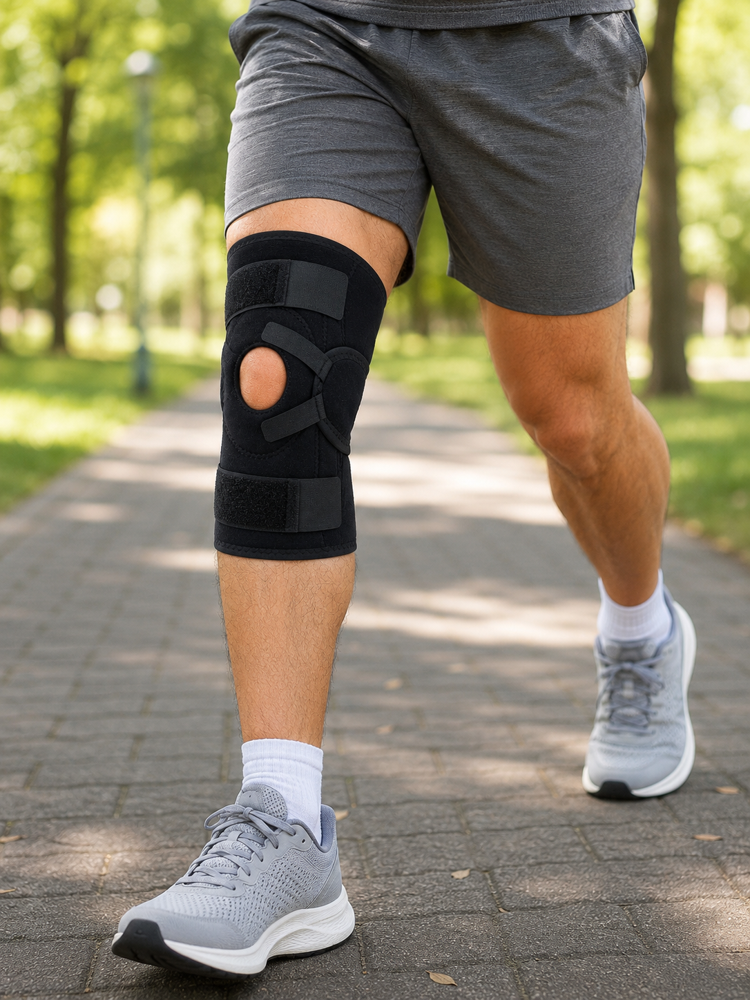 Açık Patella Ligamentli Dizlik Yan Destekli Esnek Ayarlanabilir Diz Desteği - Lisinya Açık Patella Ligamentli Dizlik Yan Destekli Esnek Ayarlanabilir Diz Desteği - Lisinya