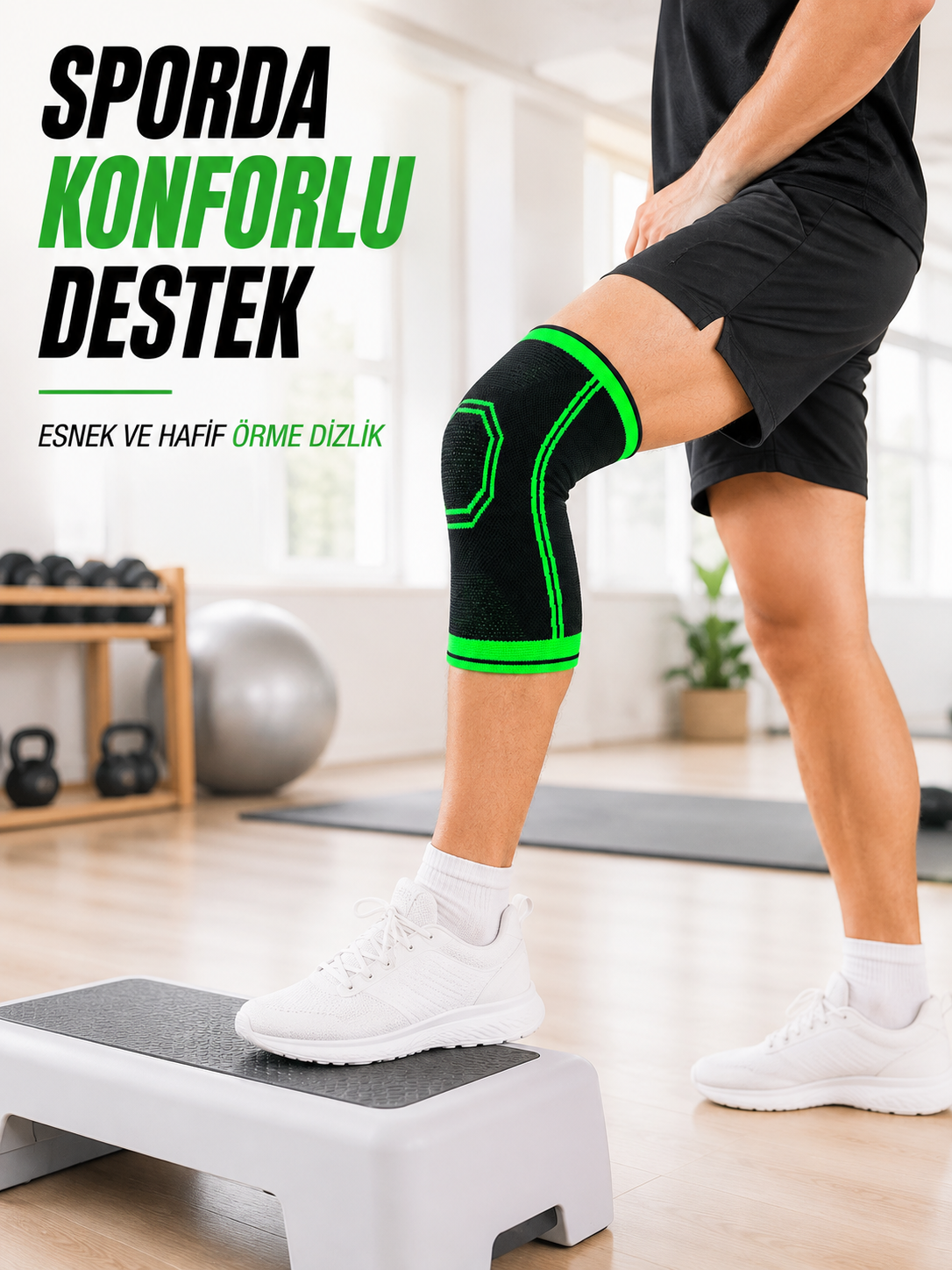 Diz Destekleyici Örme Dizlik Esnek Nefes Alabilen Spor Fitness Yürüyüş Dizliği - Lisinya Diz Destekleyici Örme Dizlik Esnek Nefes Alabilen Spor Fitness Yürüyüş Dizliği - Lisinya