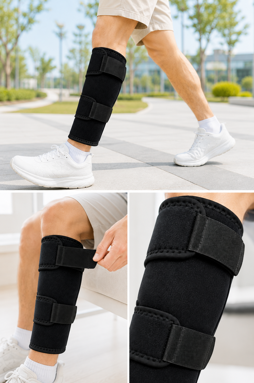 Ayarlanabilir Alt Baldırlık Baldır Destekliği Çift Bantlı Spor ve Günlük Kullanım - Lisinya