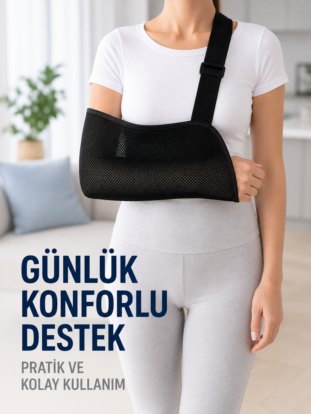 Fileli Kol Askısı Ayarlanabilir Omuz Askılı Nefes Alabilen Kol Destekleyici - Lisinya Fileli Kol Askısı Ayarlanabilir Omuz Askılı Nefes Alabilen Kol Destekleyici - Lisinya