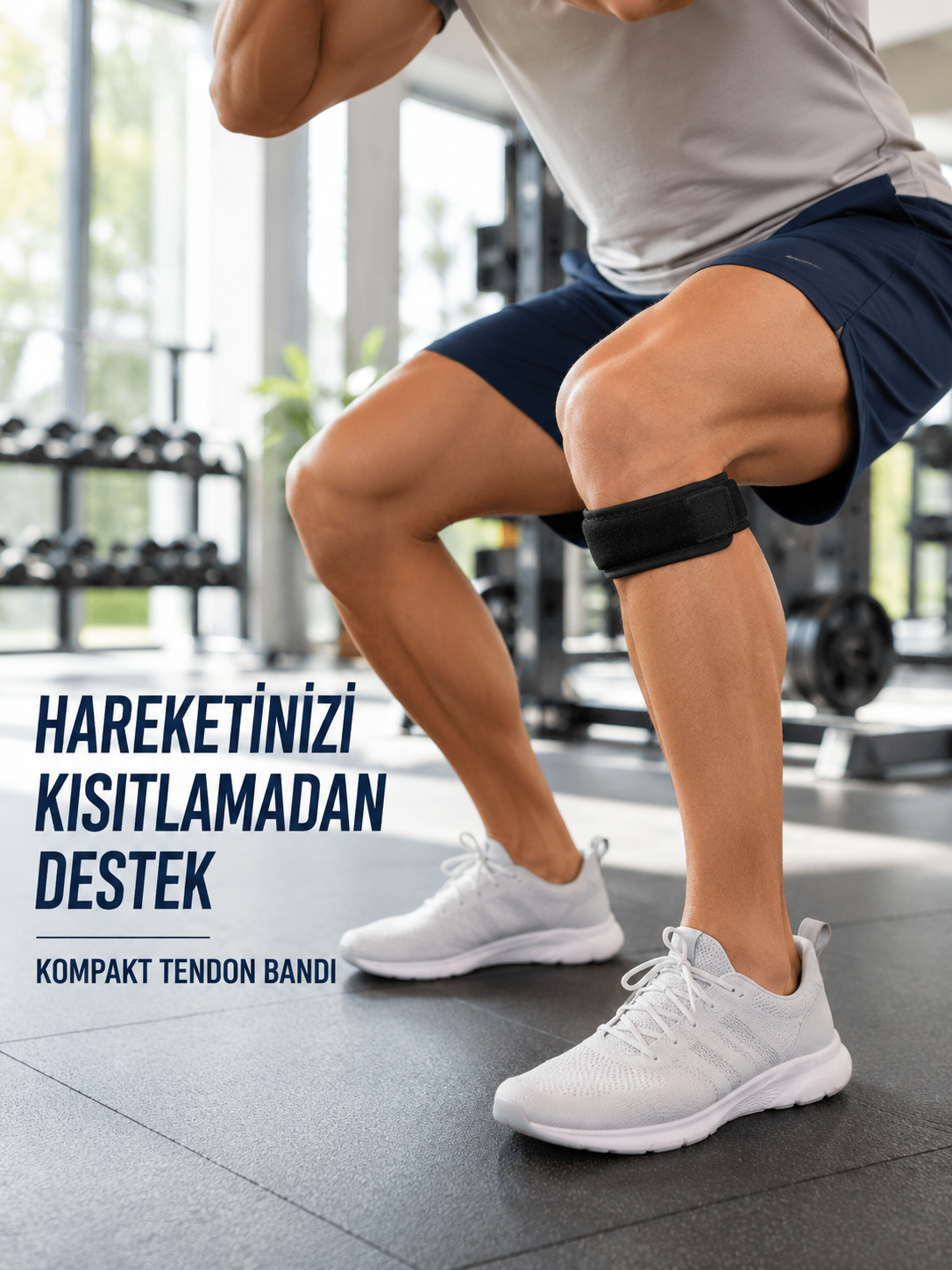 Diz Tendon Bandı Ayarlanabilir Cırtlı Sporcu Destek Bandı Siyah - Lisinya Diz Tendon Bandı Ayarlanabilir Cırtlı Sporcu Destek Bandı Siyah - Lisinya