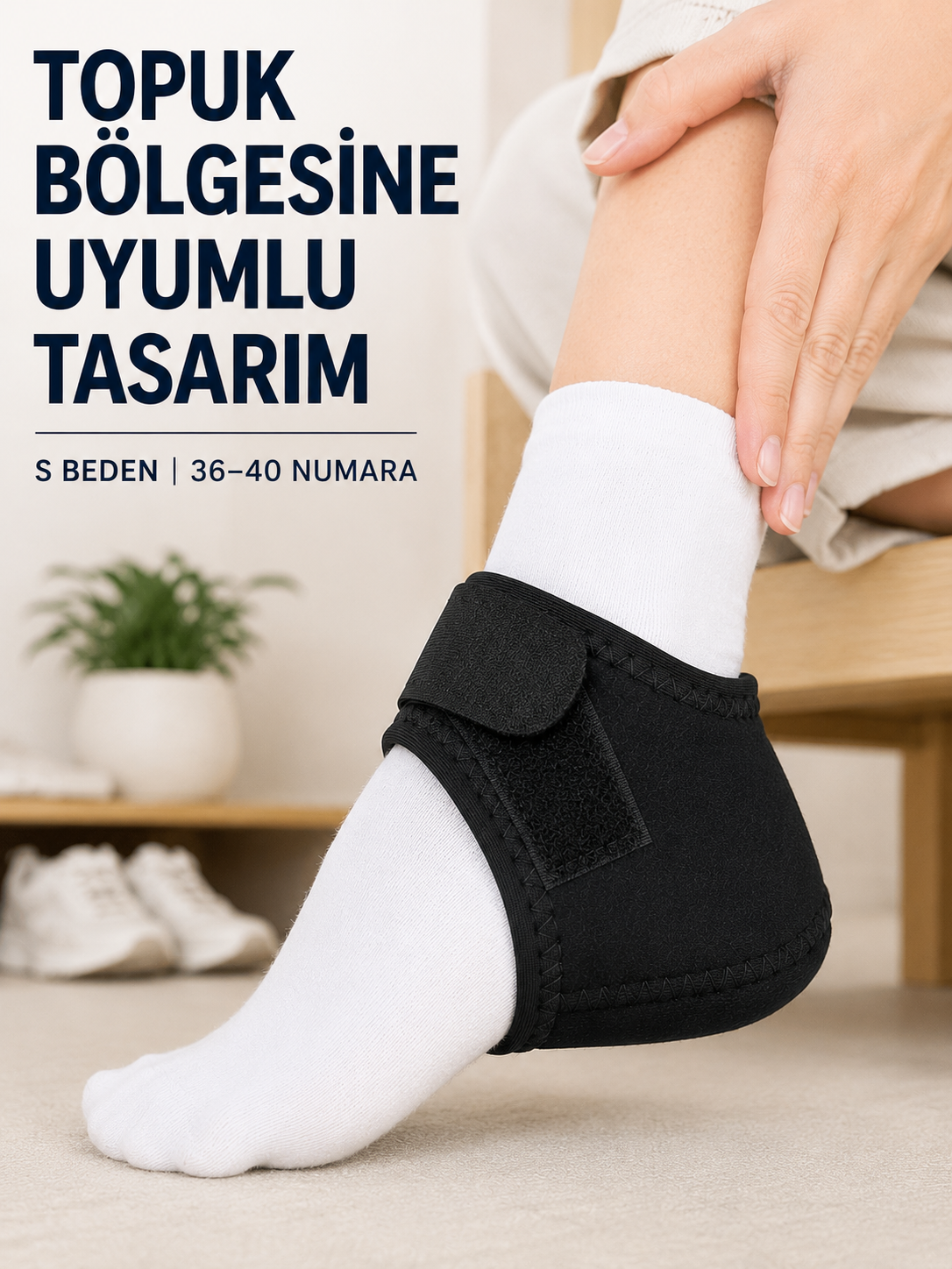 S Beden Topuk Çorabı 36-40 Numara Ayarlanabilir Cırtlı Topuk Destekleyici - Lisinya S Beden Topuk Çorabı 36-40 Numara Ayarlanabilir Cırtlı Topuk Destekleyici - Lisinya